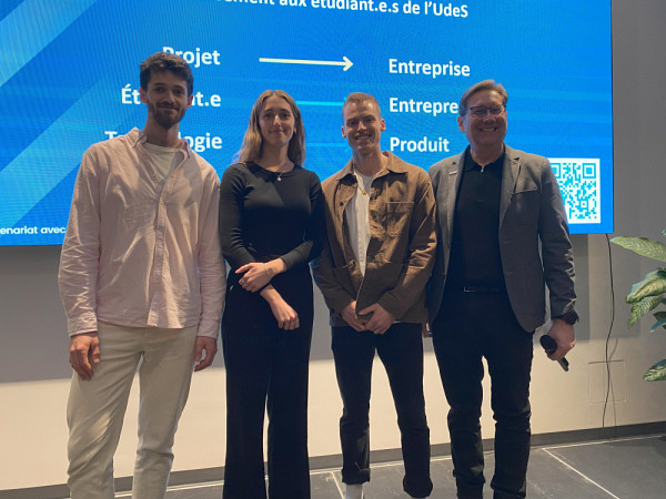 Charlie Buchmann, Catherine Fortier, Louis-Charles Caron, Jacques Lajoie