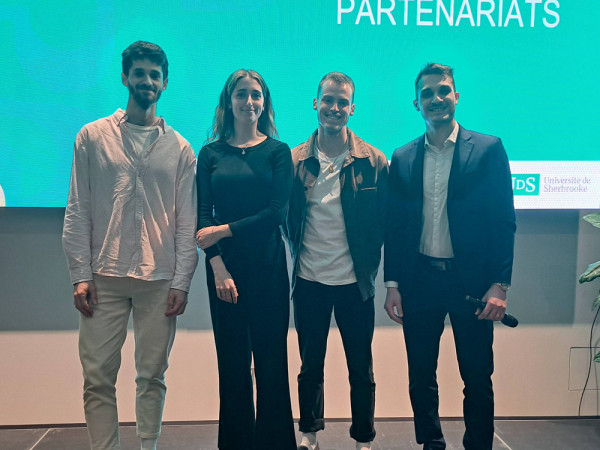 Charlie Buchmann, Catherine Fortier, Louis-Charles Caron, Gabriel Georges