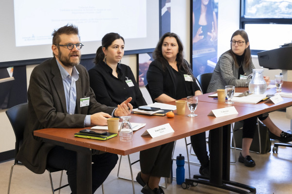 Pr Jean-Fr&eacute;d&eacute;ric M&eacute;nard; Catherine Paulin, historienne; Christiane Bailey, philosophe; et Daphn&eacute;e B. M&eacute;nard, juriste