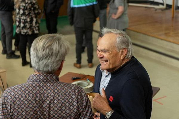 Le professeur &eacute;m&eacute;rite Serge Jandl, doyen de la Facult&eacute; des sciences de 2010 &agrave; 2018, &eacute;tait au nombre des convives.