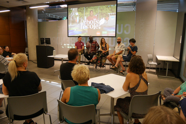 De gauche &agrave; droite : Jean-Philippe Ayotte-Beaudet, Harouna Ba, Marie-Line Lafl&egrave;che, Yannick Lacoste et Caroline Bouchard