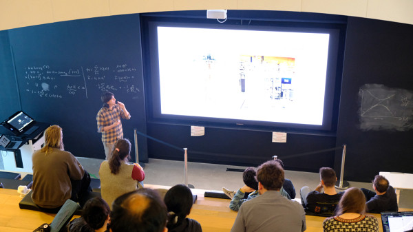 Lautaro during his thesis defense.