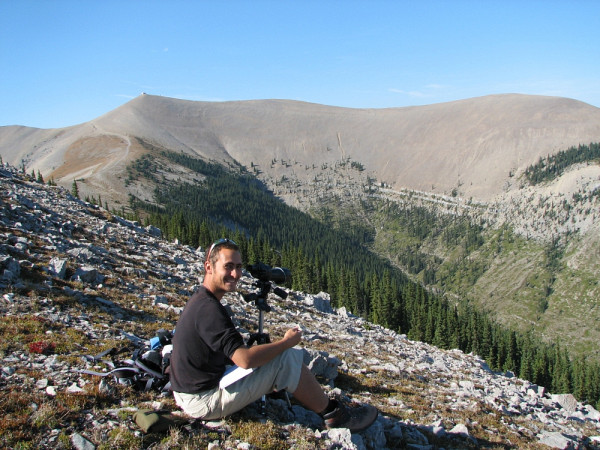 Alexandre Martin, premier auteur de l'étude, à Ram Mountain, pendant ses études de doctorat en biologie à l'UdeS.