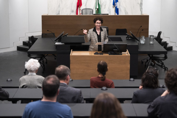 &nbsp;Pre Marie-Pierre Robert, doyenne de la Facult&eacute; de droit