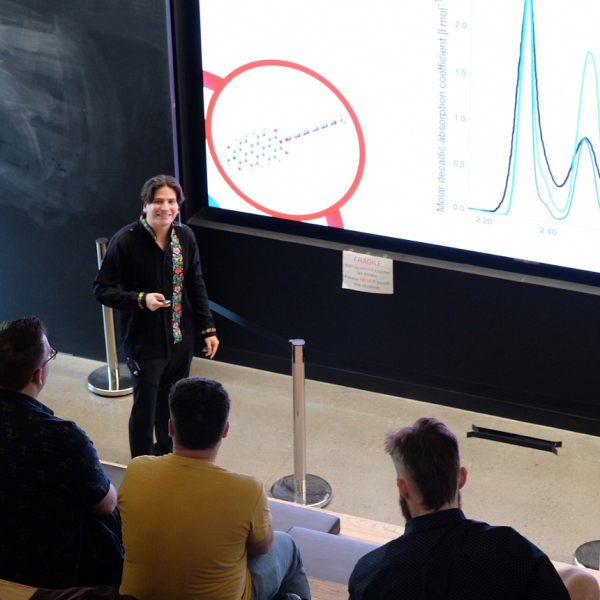 Renato Olarte Hernandez a pr&eacute;sent&eacute; ses travaux lors de la soutenance de sa th&egrave;se.Photo fournie