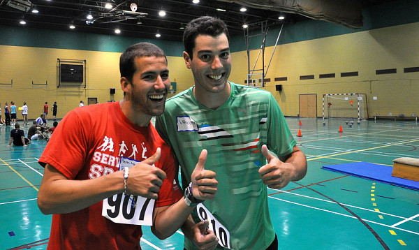 Pierre-Marc Guindon et Vincent Levert· ont fait connaissance lors du test d'aptitude physique.