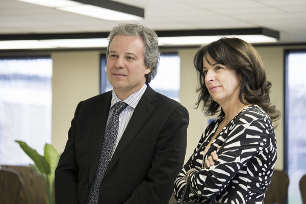 Me Manlio Del Negro et sa conjointe.