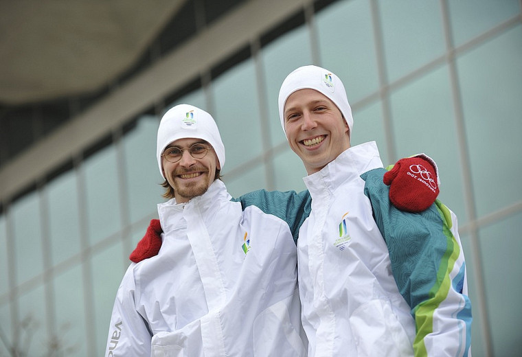 Julien Prémont et Nicolas Tremblay, étudiants à l'Université de Sherbrooke, porteront la flamme olympique.