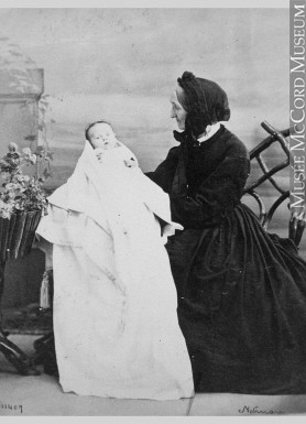 Mme William Notman et Annie, Montréal, QC, 1864