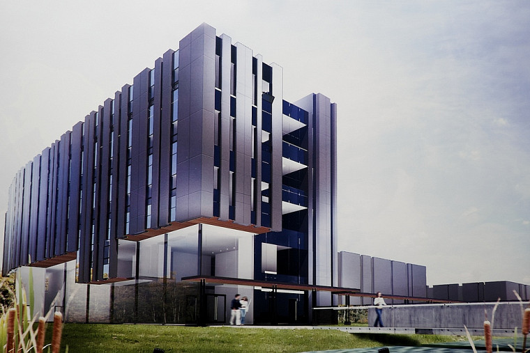 Le futur édifice du 3IT, autrefois connu sous le nom de Centre d'excellence en génie de l'information.