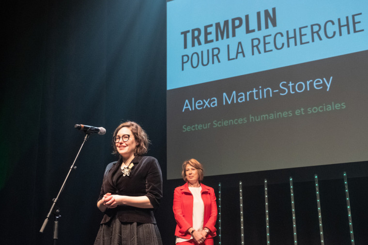 La Pre Alexa Martin-Storey s’est mérité le Prix Tremplin en Sciences humaines et sociales.