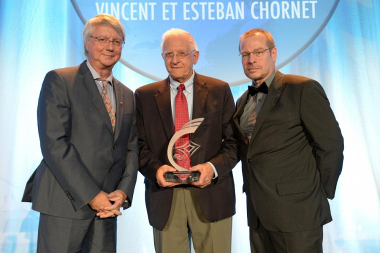 Gagnant, catégorie Bâtisseurs - Entreprise innovante : Vincent Chornet, président et chef de la direction chez Enerkem, et Esteban Chornet, cofondateur et chef de la direction technologique chez Enerkem.