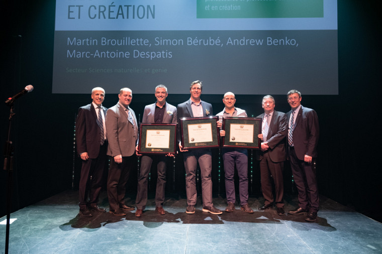 L'équipe SoundBite, récipiendaire du Prix de la recherche et de la création, catégorie Sciences naturelles et génie