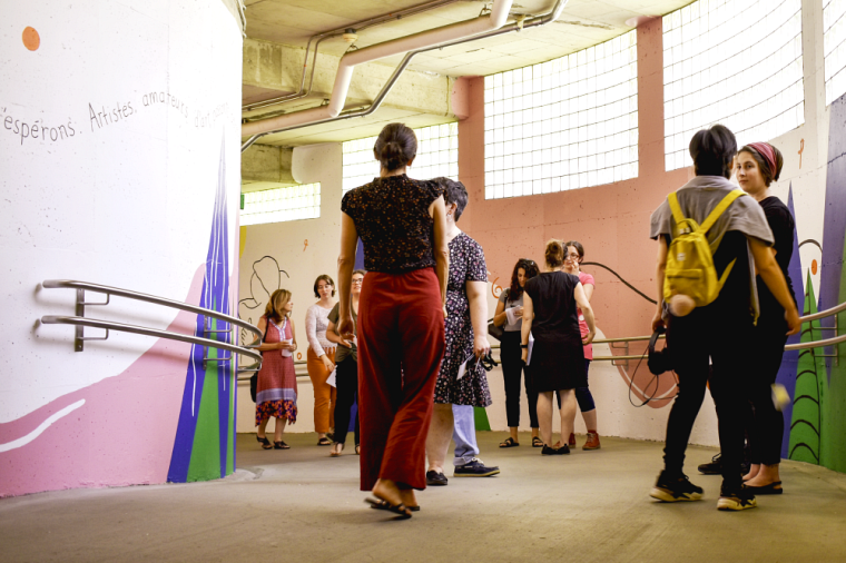 La murale Ensemble a officiellement été lancée le 21 juin 2022 en présence des étudiants-artistes et de quelques invités.