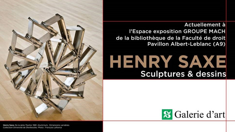 Henry Saxe, De la Série Tractor, 1981. Aluminium, dimensions variables. Collection Université de Sherbrooke. Don Dr Patrick Charlebois et Mme Geneviève Miller.
