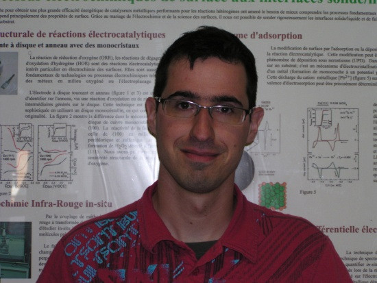 Christian Désilets, étudiant en maîtrise au Département de chimie.