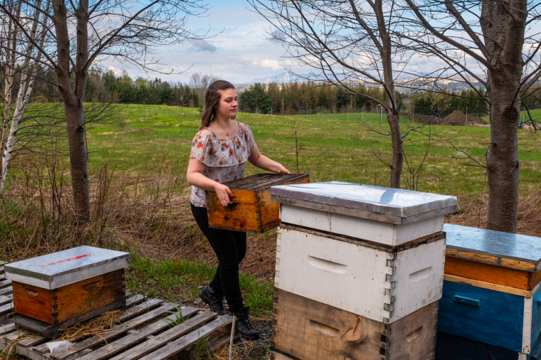 Elizabeth Cazeault est étudiante en écologie. Cette passionnée de l'apiculture ne ménage aucun effort pour assurer le rayonnement et la saine gestion du comité étudiant Ruche Campus, dont elle est à la tête depuis 1 an.