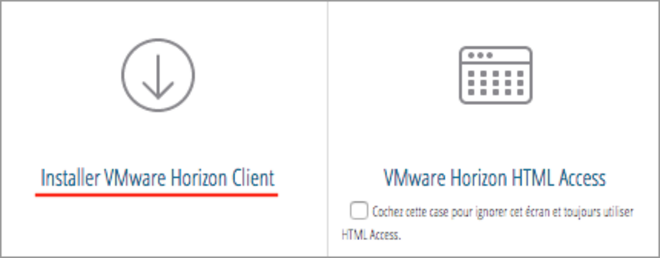 Installer VMware Horizon Client