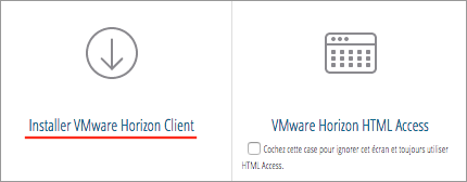 Installer VMware Horizon Client