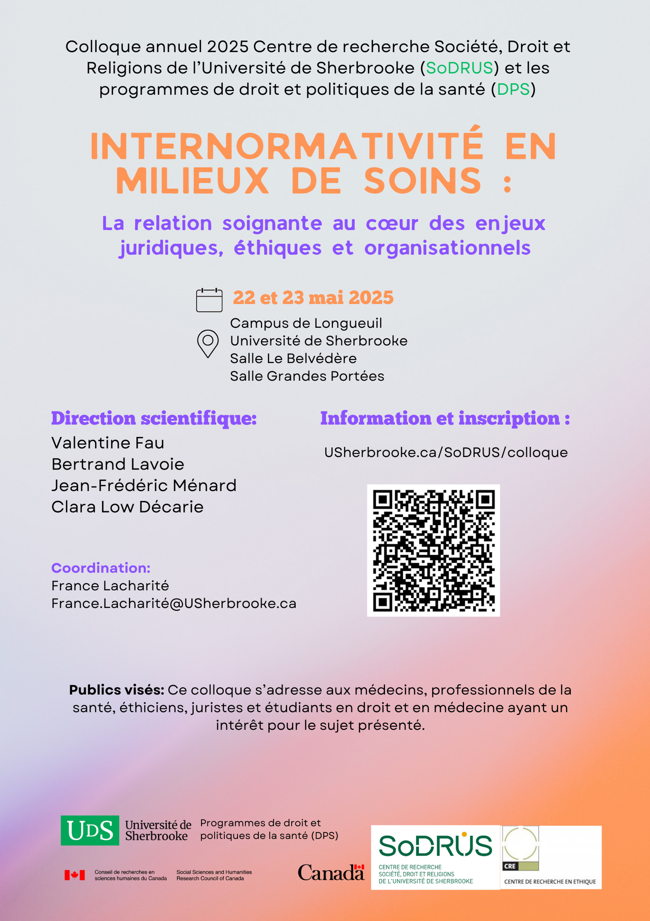 Affiche du colloque