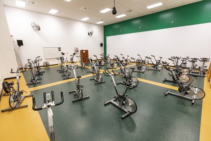 Studio de spinning du Centre sportif du Campus principal