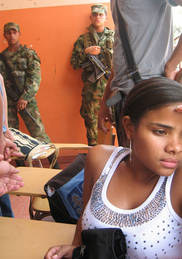 Conseil d'administration de l'Universidad de la Guajira se dÃ©roulant sous surveillance militaire.