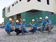 Le Groupe de collaboration internationale en ingénierie de l'UdeS 2007 lors de sa mission au Pérou.
