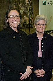 Les cotitulaires de la Chaire en droit et gouvernance de la santé, Louise Lalonde et Suzanne Philips-Nootens.