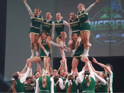 cheerleading vert et or