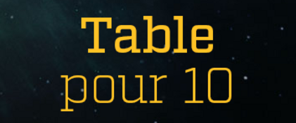 Billets table pour 10 2025