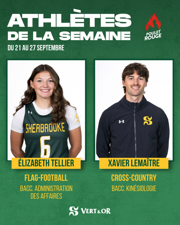 athlètes de la semaine